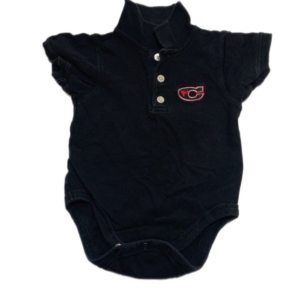 Gap | CHICAGO BULLS Baby Unisex Boys Black Infant Bodysuit One-piece 9-12 Months
